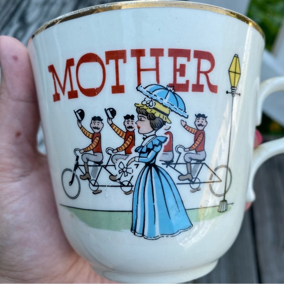 Set of Vintage Mother & Father Oversized  Mugs - Picture 5 of 5
